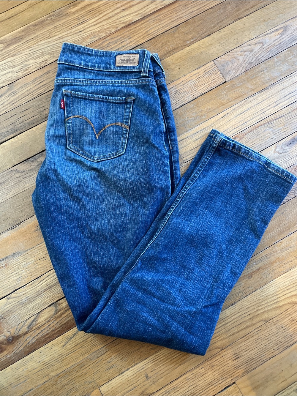Levi's Women's Dark Blue Straight-Leg Jeans